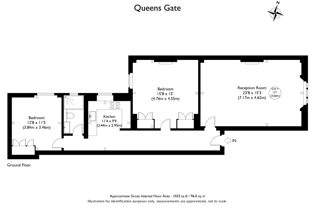 Floorplan for Queen's Gate, London