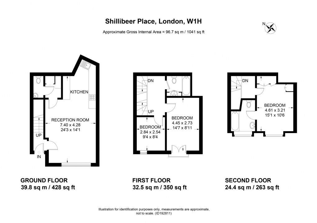 Floorplan for Shillibeer Place, London