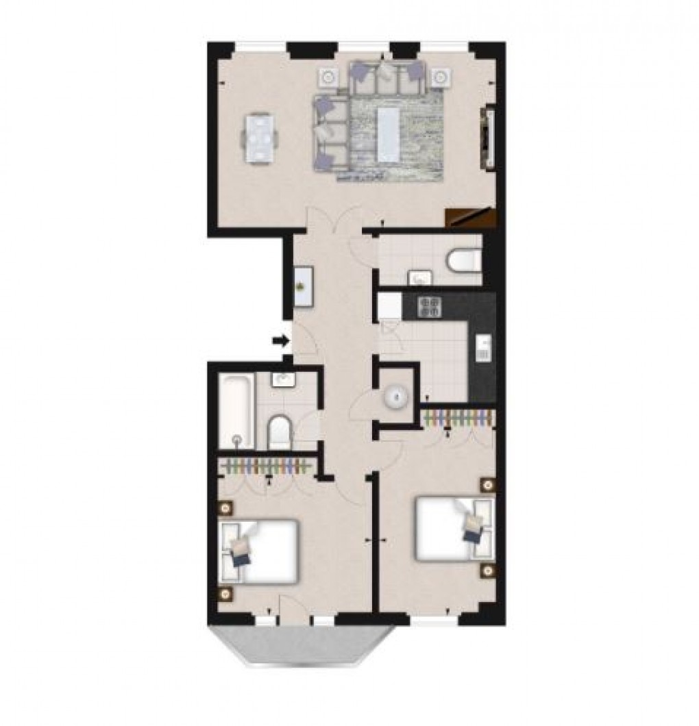 Floorplan for Kensington, London