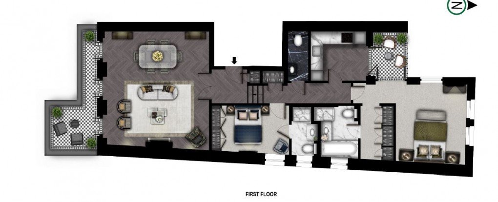 Floorplan for Kensington, London