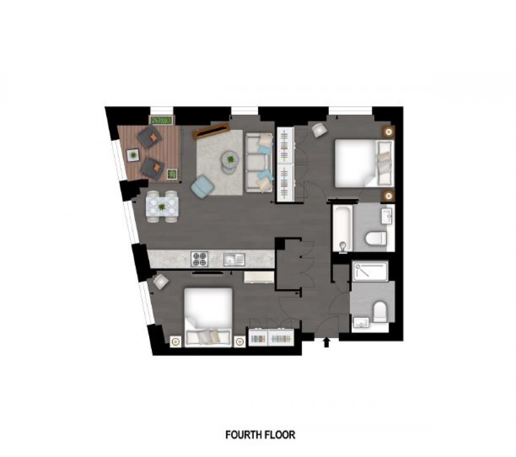 Floorplan for Charles Clowes Walk, Battersea, London