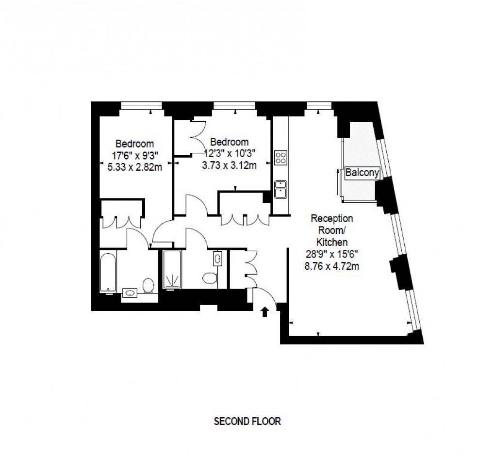 Floorplan for Battersea, London