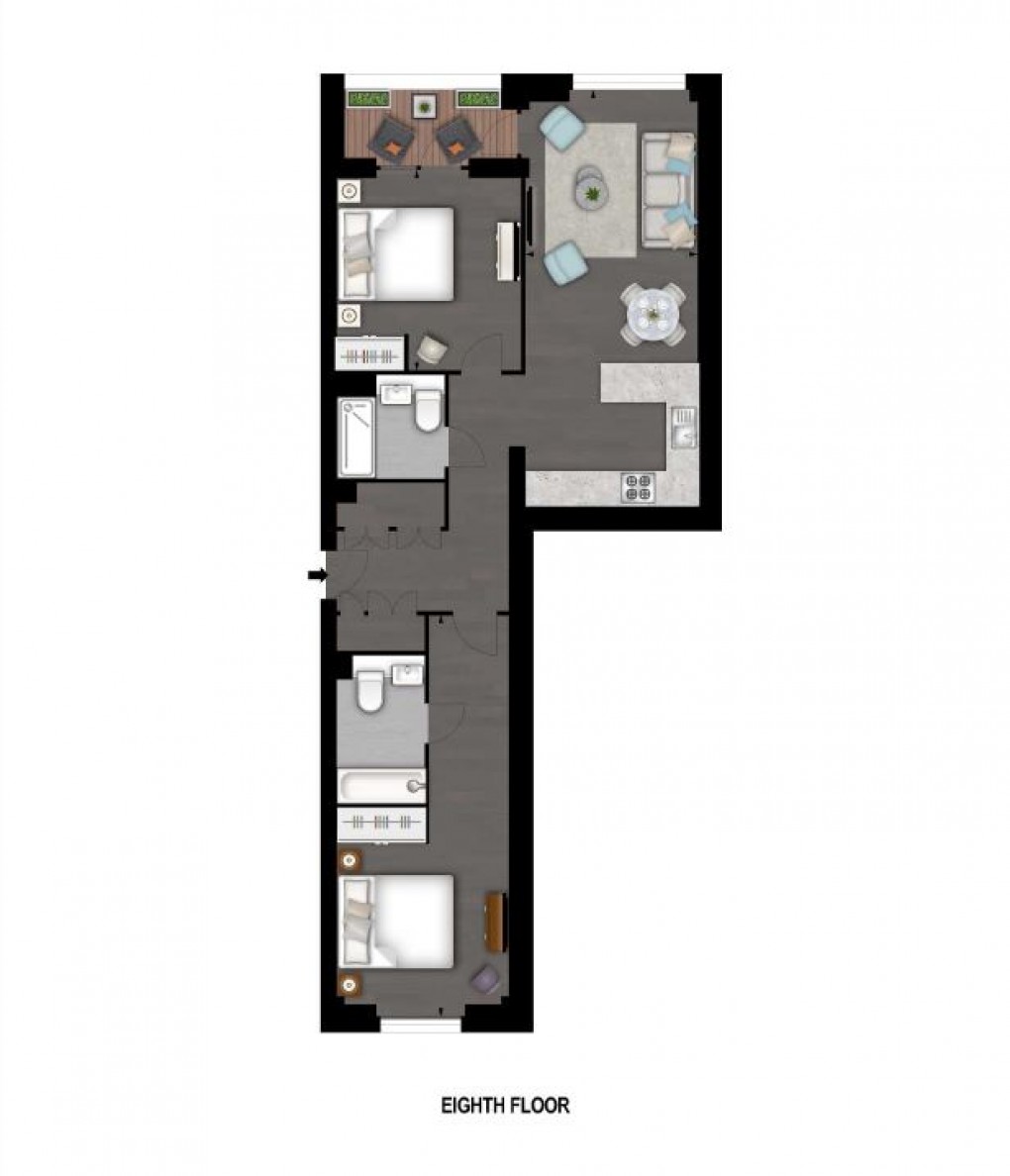 Floorplan for Battersea, London
