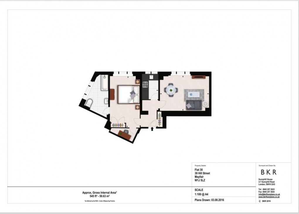 Floorplan for Mayfair (South) and Piccadilly, London