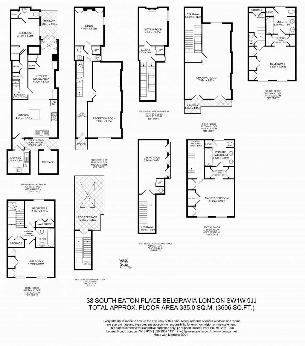 Floorplan for Belgravia, London