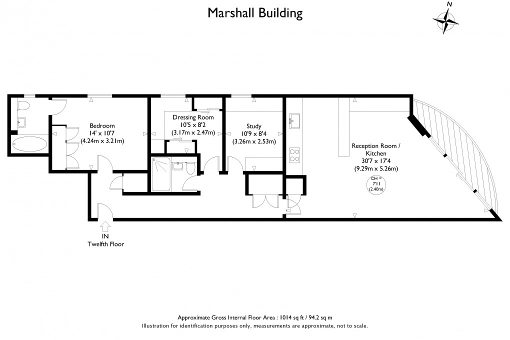 Floorplan for Hermitage Street, Paddington, London