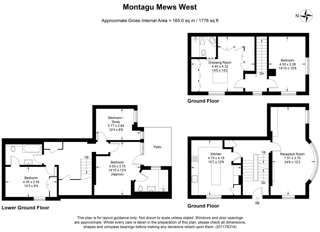 Floorplan for Marylebone, London