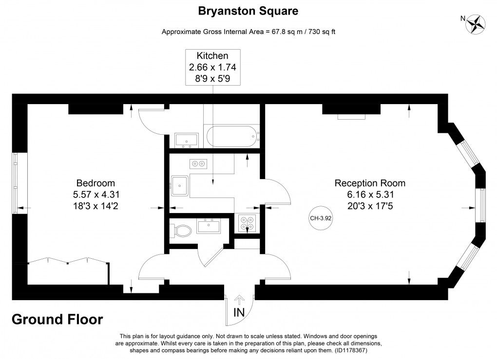 Floorplan for Marylebone, London