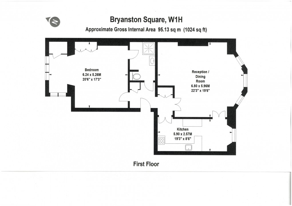 Floorplan for Marylebone, London
