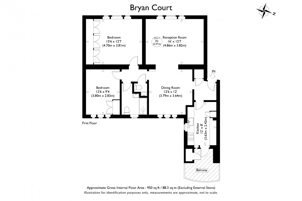 Floorplan for Marylebone, London
