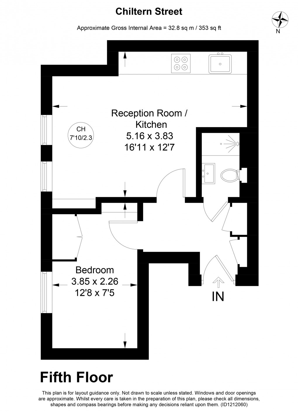 Floorplan for Chiltern Street, London