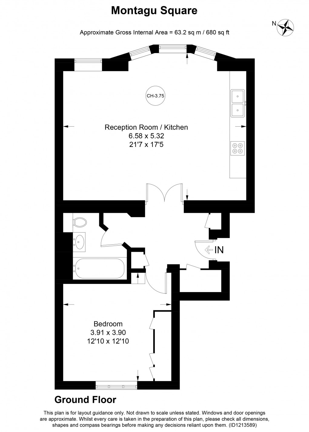 Floorplan for Marylebone, London