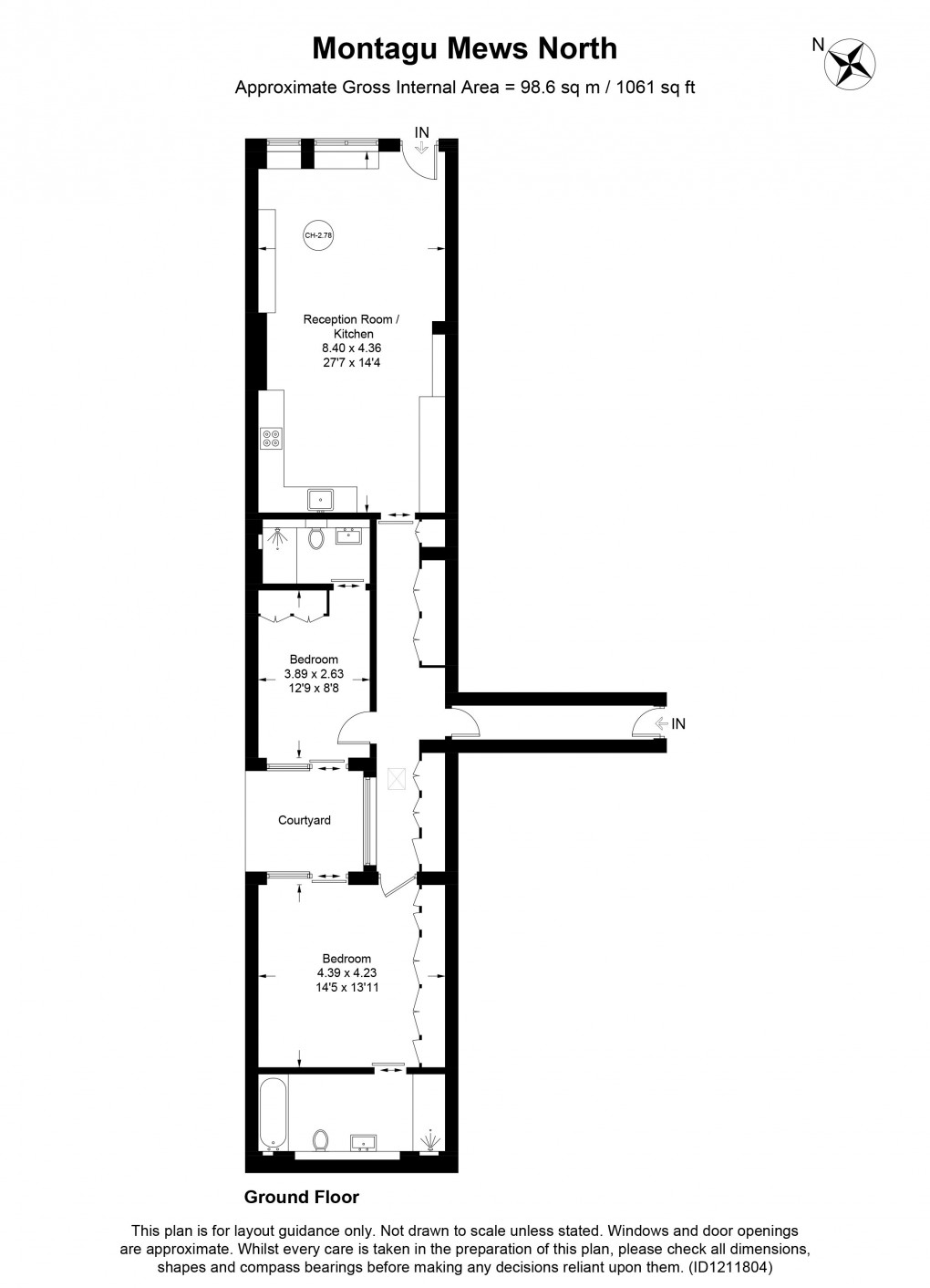 Floorplan for Marylebone, London