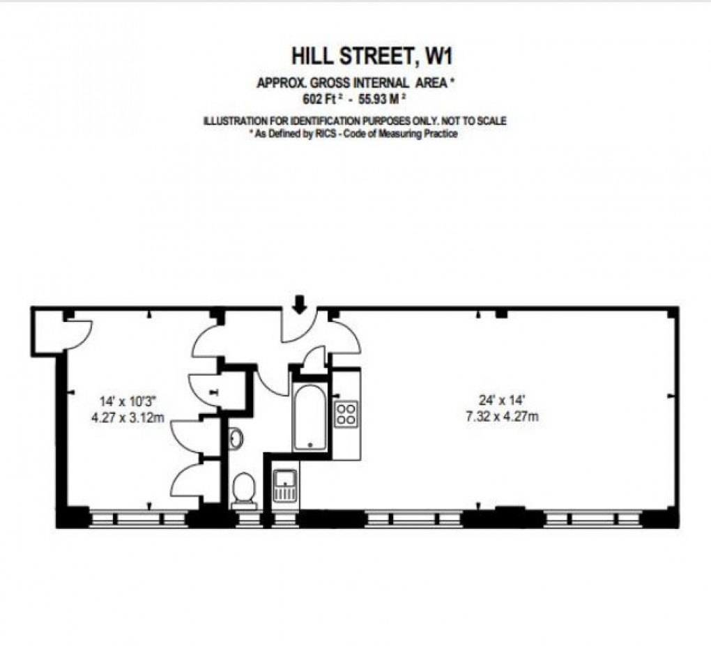 Floorplan for Hill Street, London