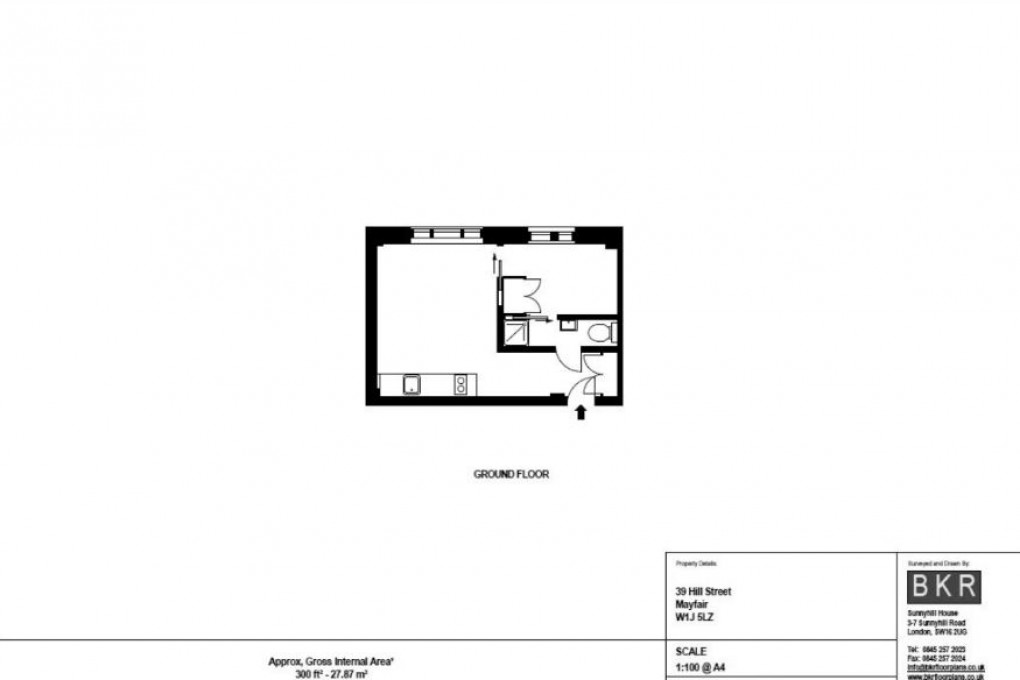 Floorplan for Hill Street, London