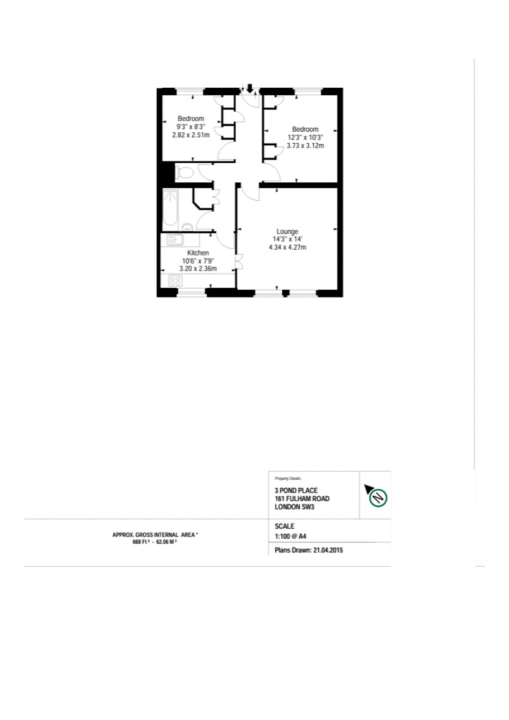 Floorplan for Kensington and Chelsea, London