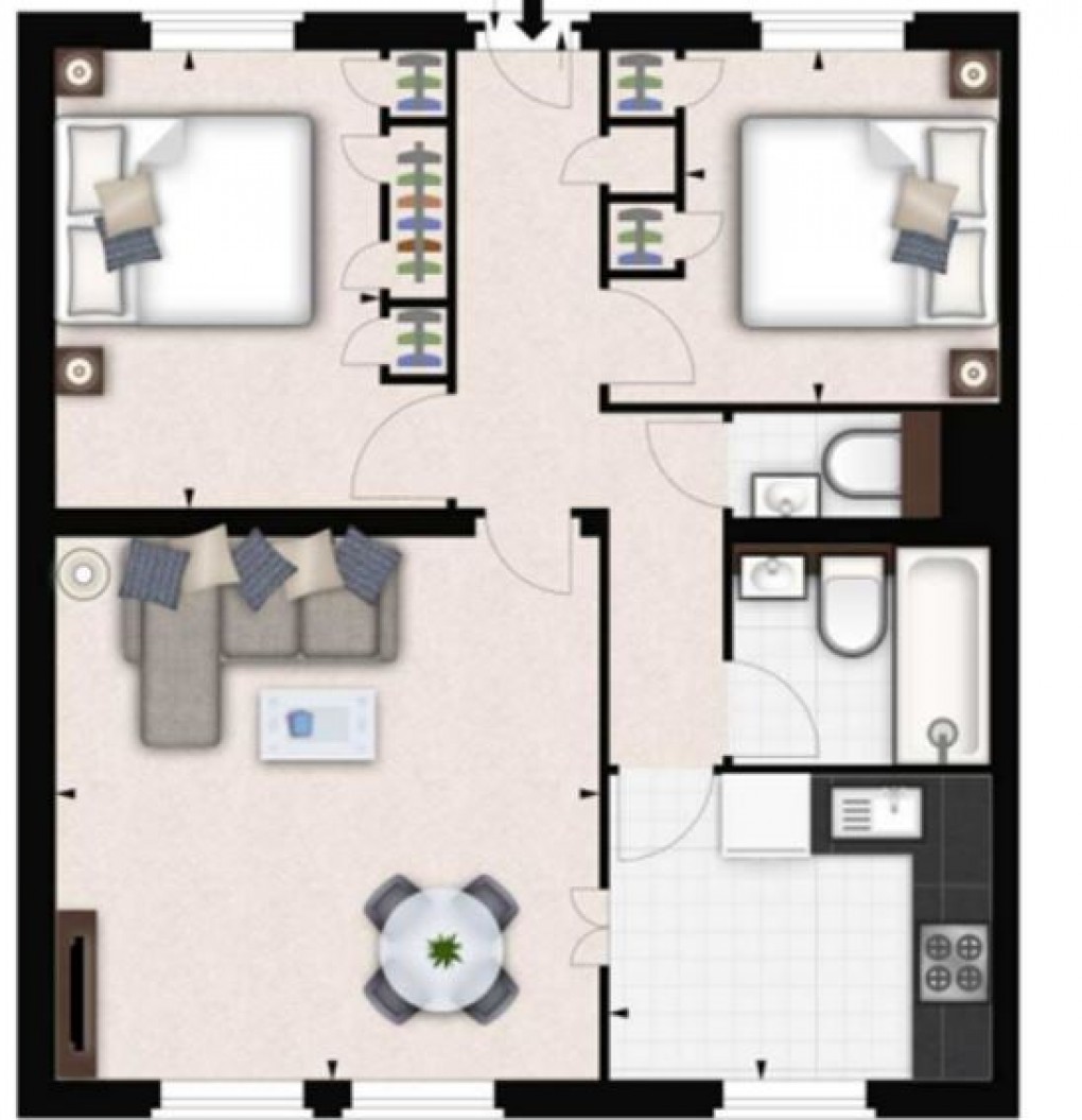 Floorplan for Fulham Road, London