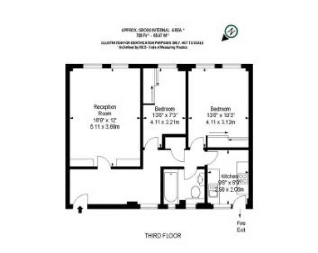 Floorplan for Fulham Road, London