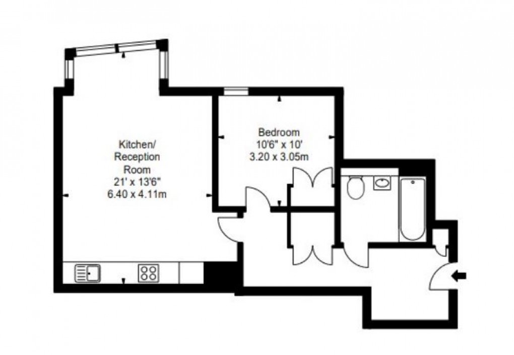 Floorplan for Merchant Square East, London