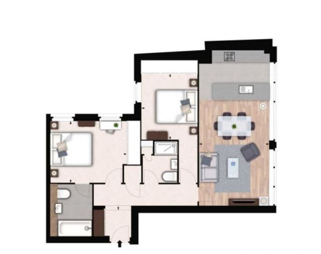 Floorplan for Fulham Road, London