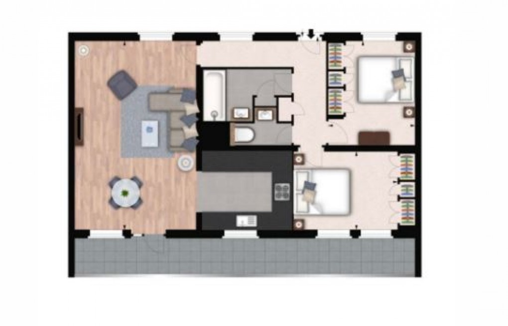 Floorplan for Fulham Road, London