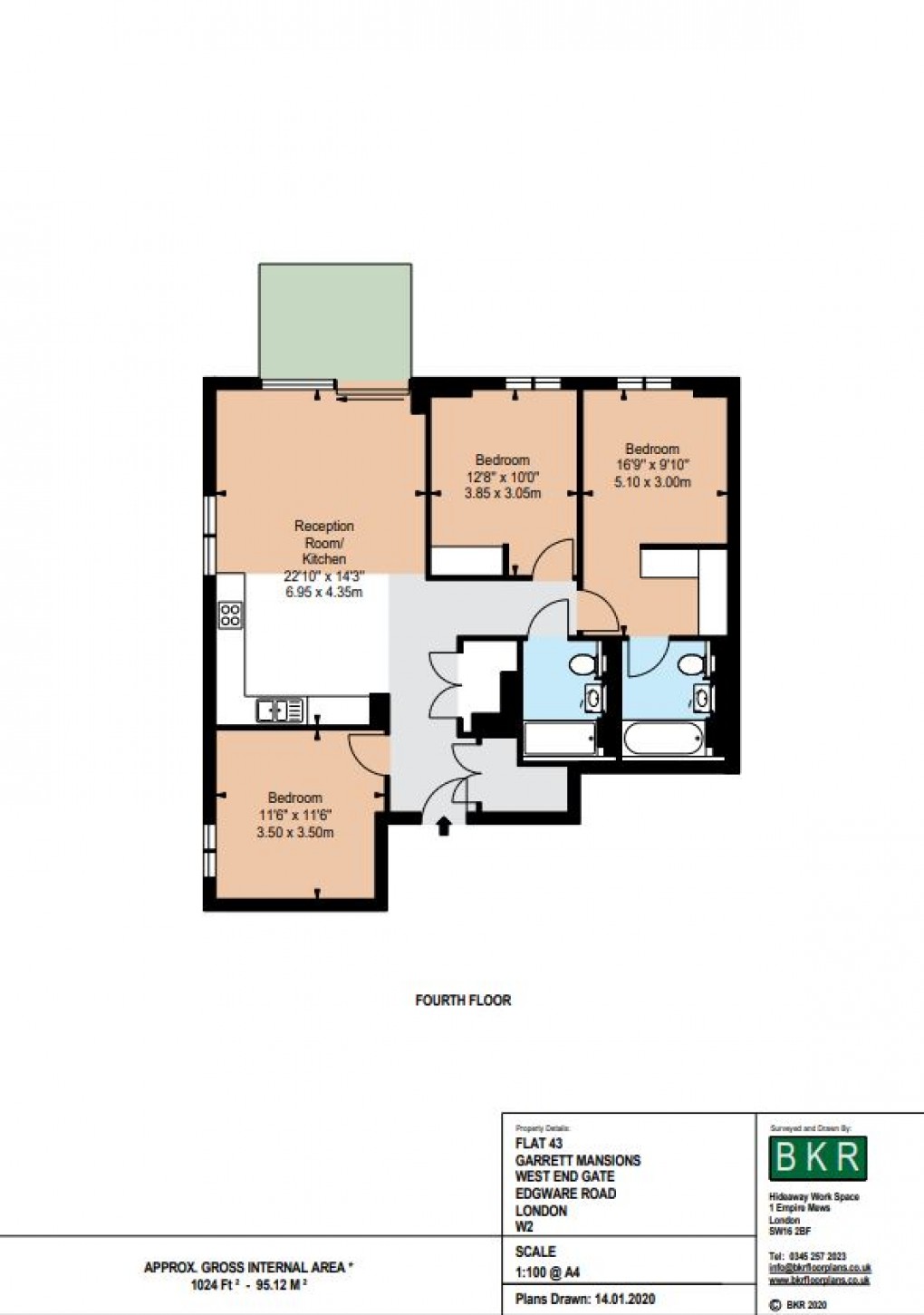 Floorplan for Edgware Road, London