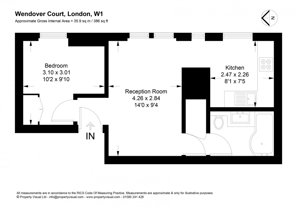 Floorplan for Chiltern Street, Marylebone, London