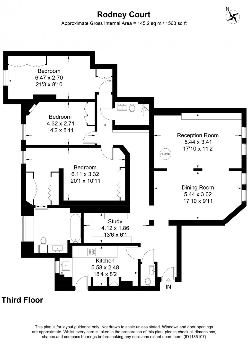 Floorplan for Maida Vale, London