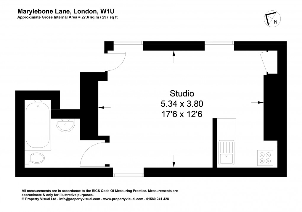 Floorplan for Marylebone, London