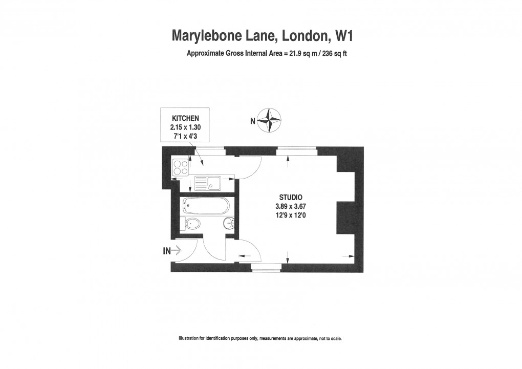 Floorplan for Marylebone, London