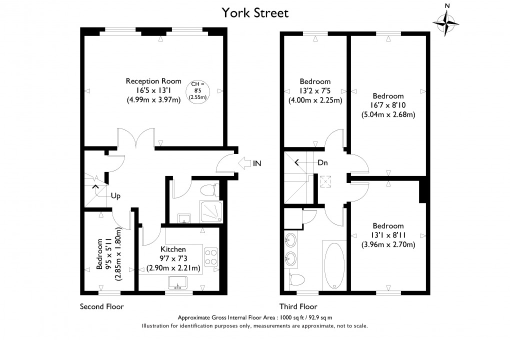 Floorplan for York Street, London