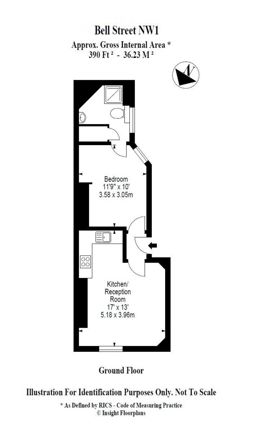 Floorplan for Marylebone, London