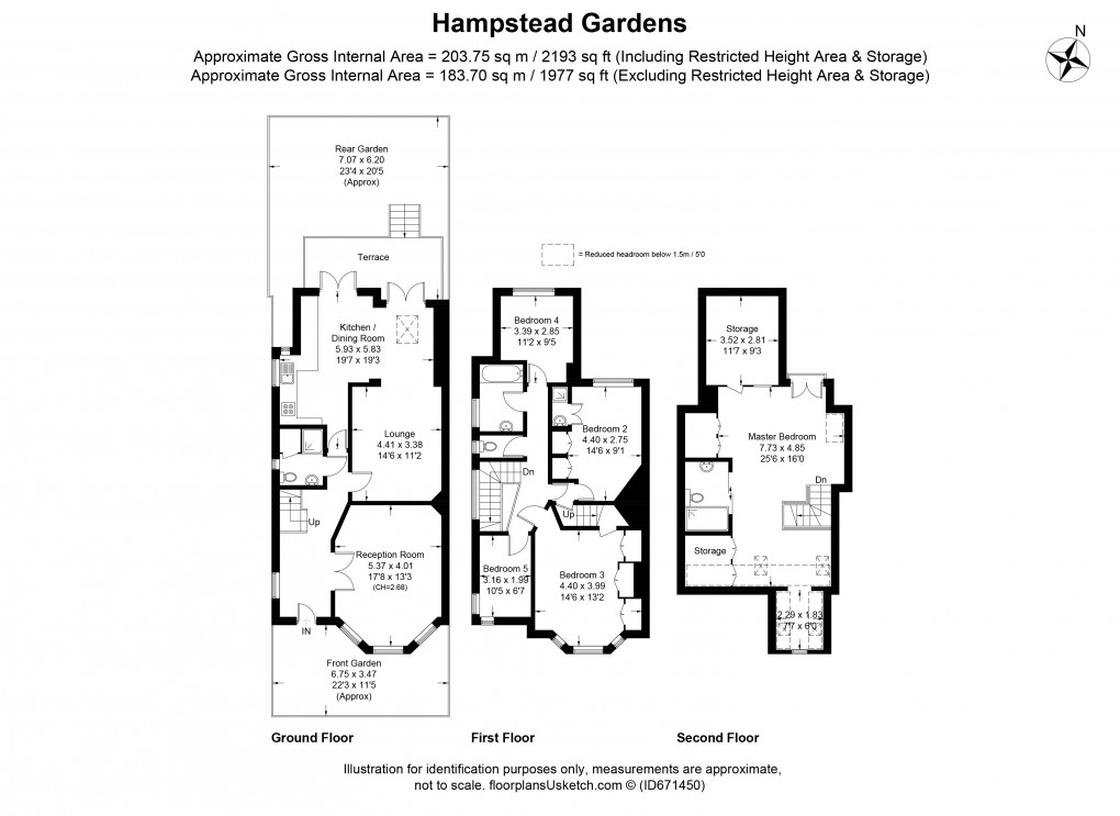 Floorplan for Golders Green, London