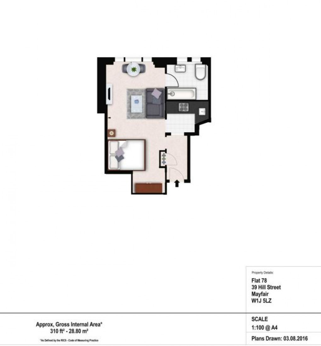 Floorplan for Hill Street, Mayfair, London