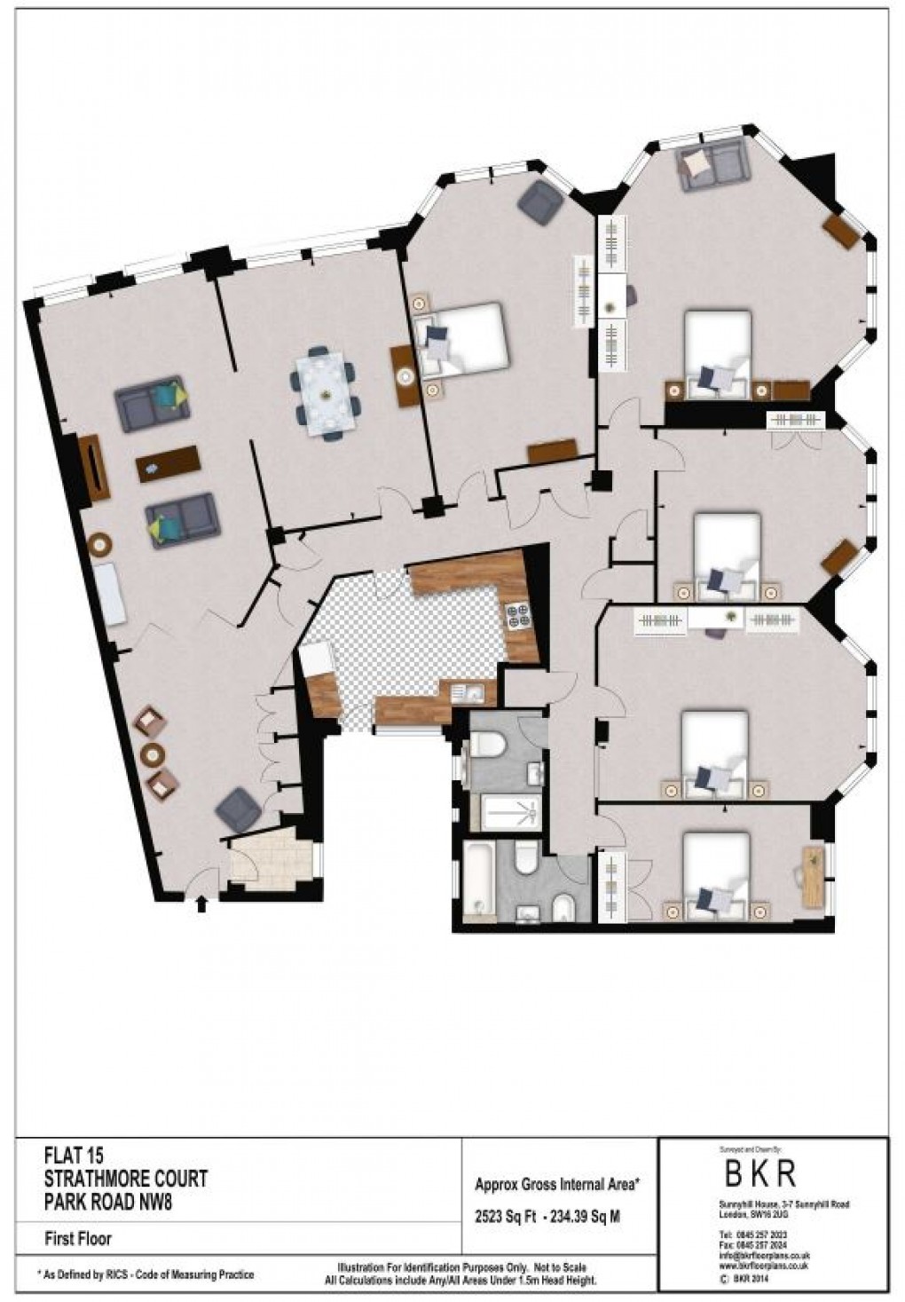 Floorplan for Park Road, London