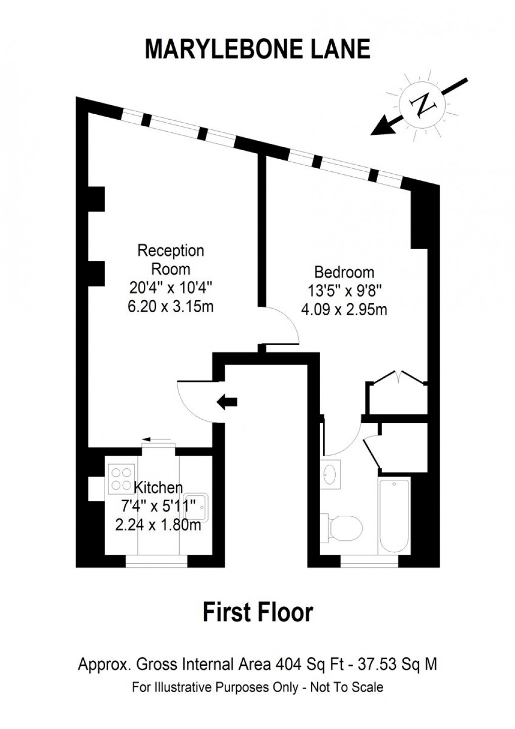 Floorplan for Marylebone Lane, London