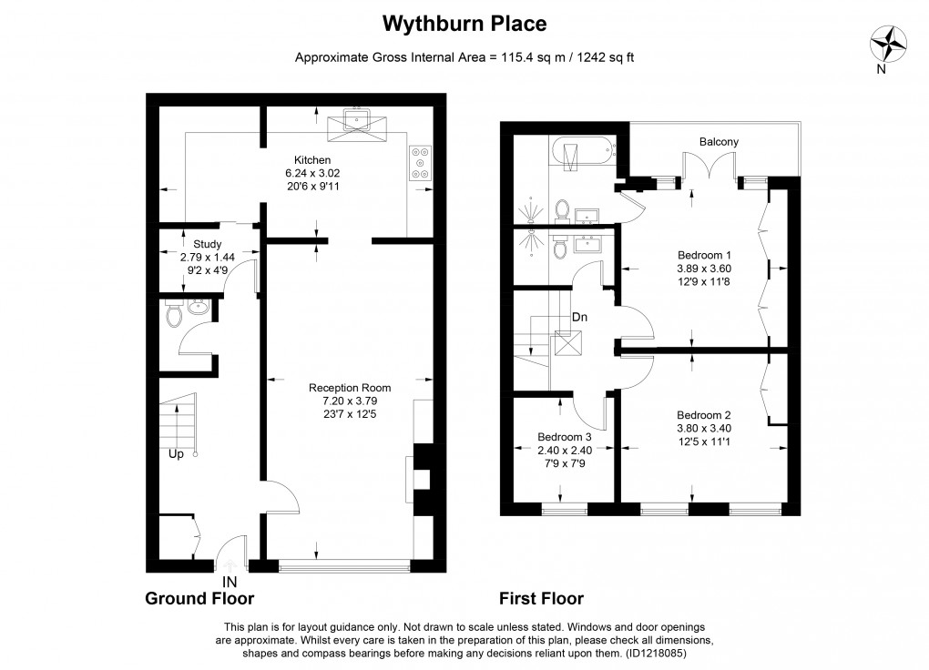 Floorplan for Marylebone, London