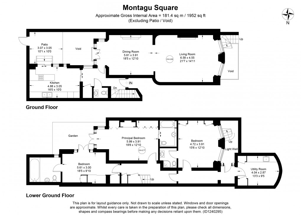 Floorplan for Marylebone, London