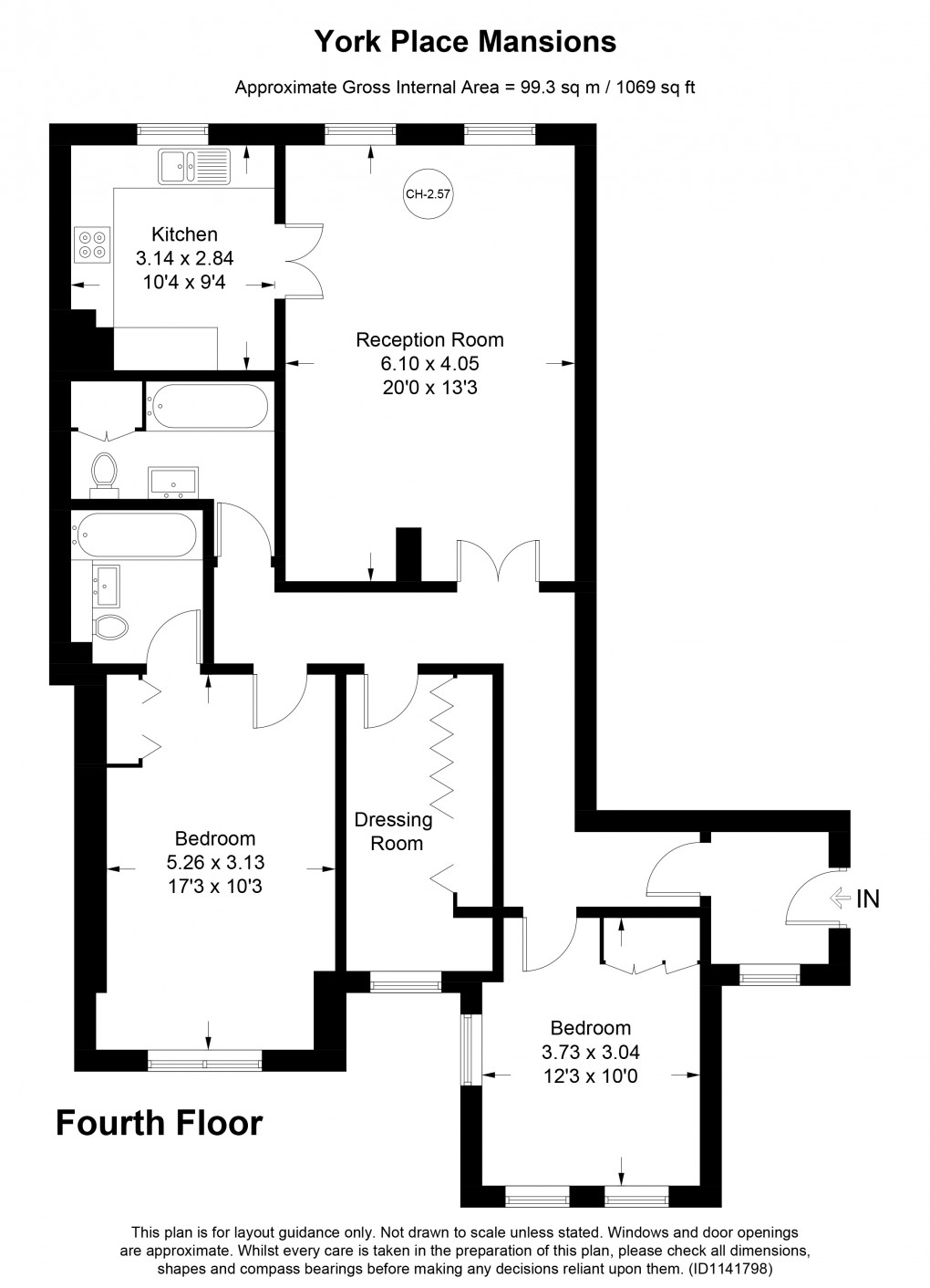 Floorplan for Baker Street, Marylebone, London
