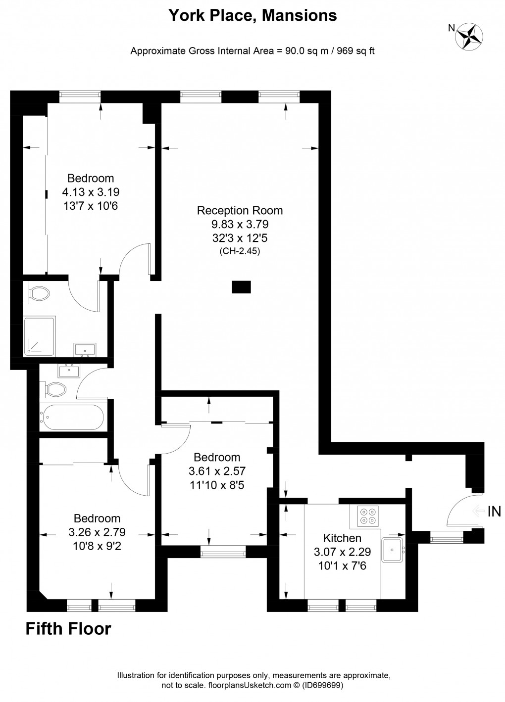 Floorplan for Marylebone, London