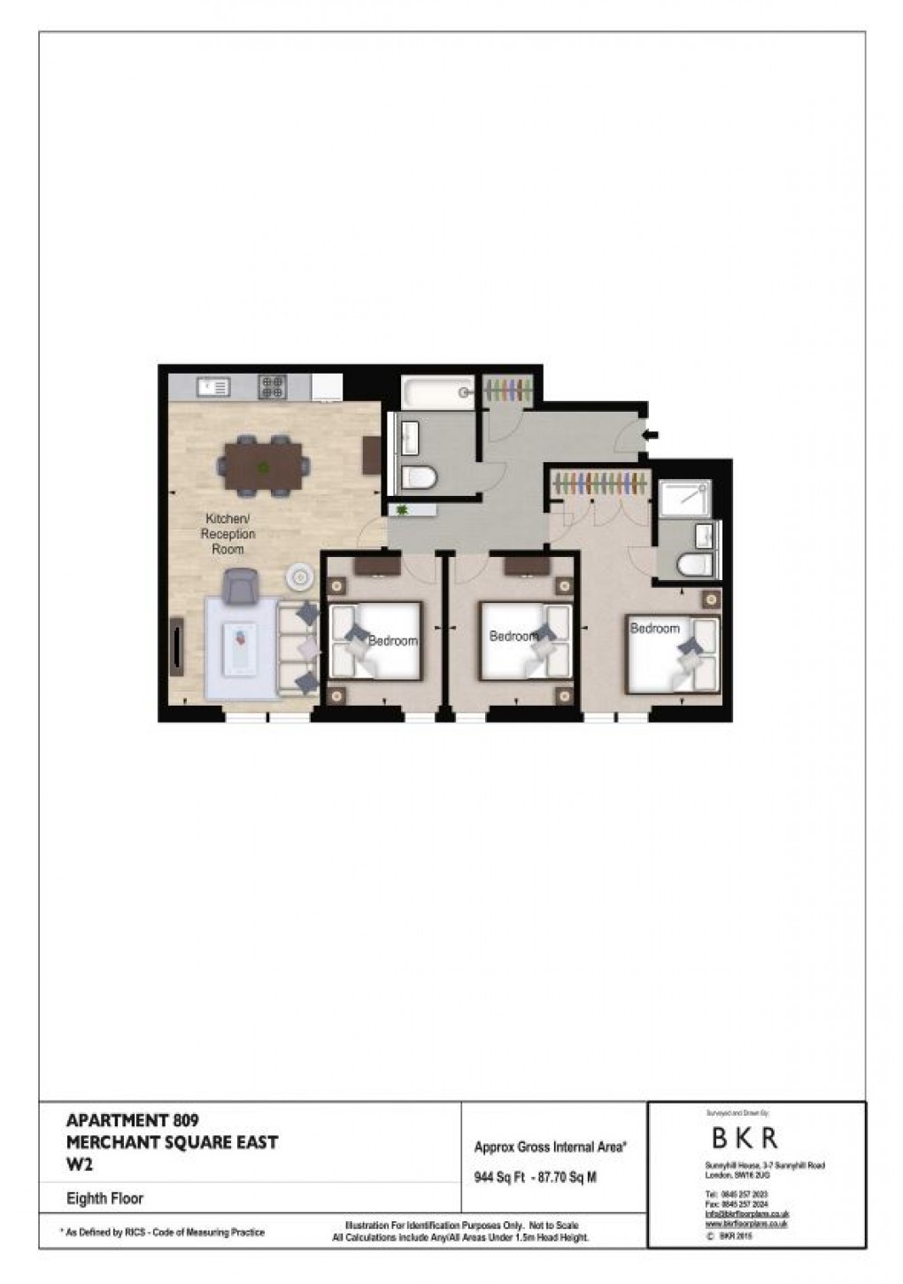 Floorplan for Merchant Square East, London