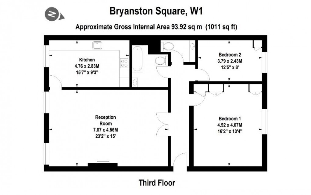 Floorplan for Marylebone, London