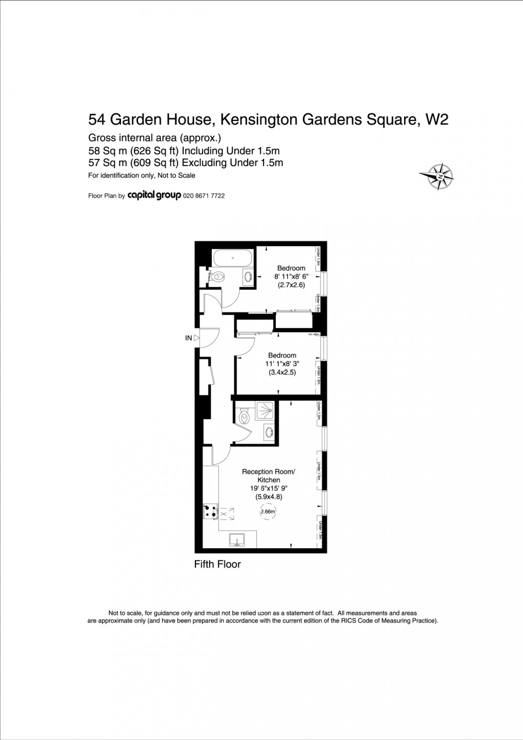 Floorplan for Paddington and Bayswater, London