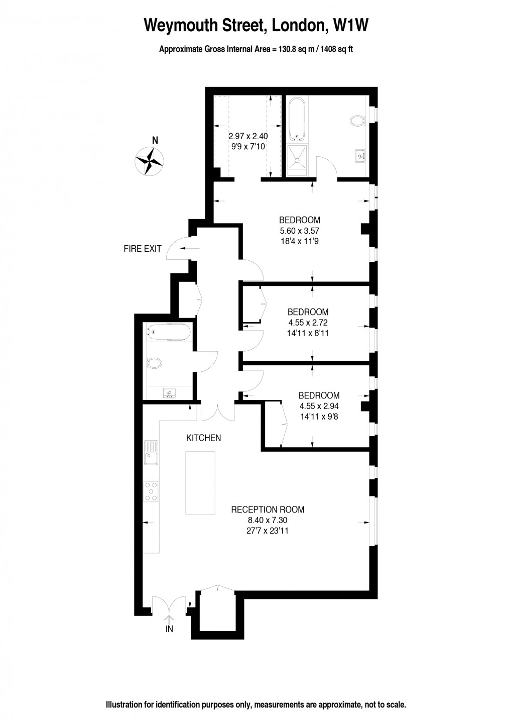 Floorplan for Marylebone, London