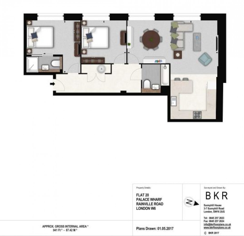 Floorplan for Hammersmith, London