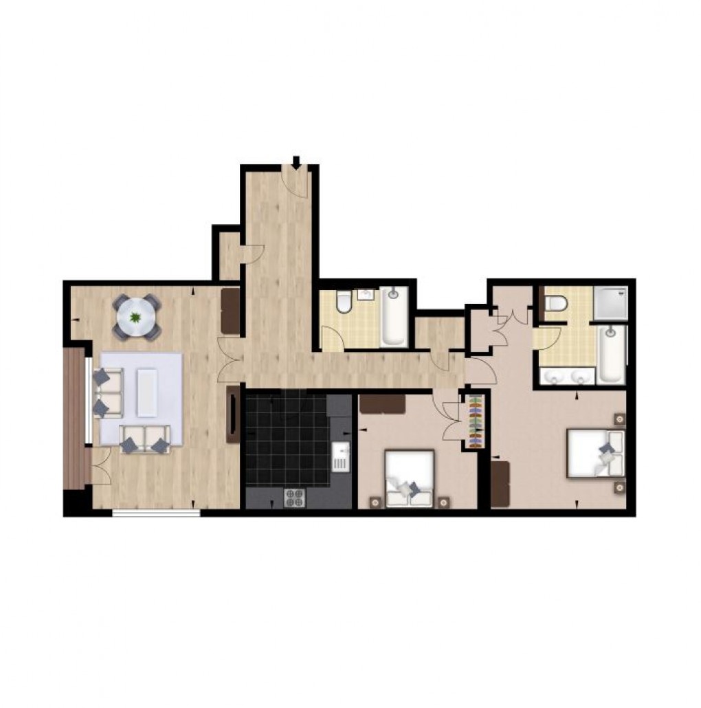 Floorplan for Canary Wharf, London