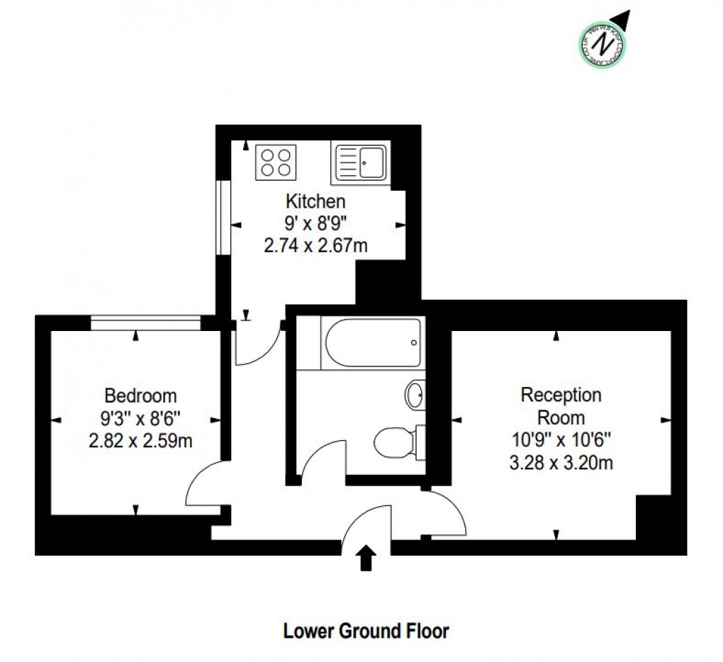 Floorplan for Paddington and Bayswater, London