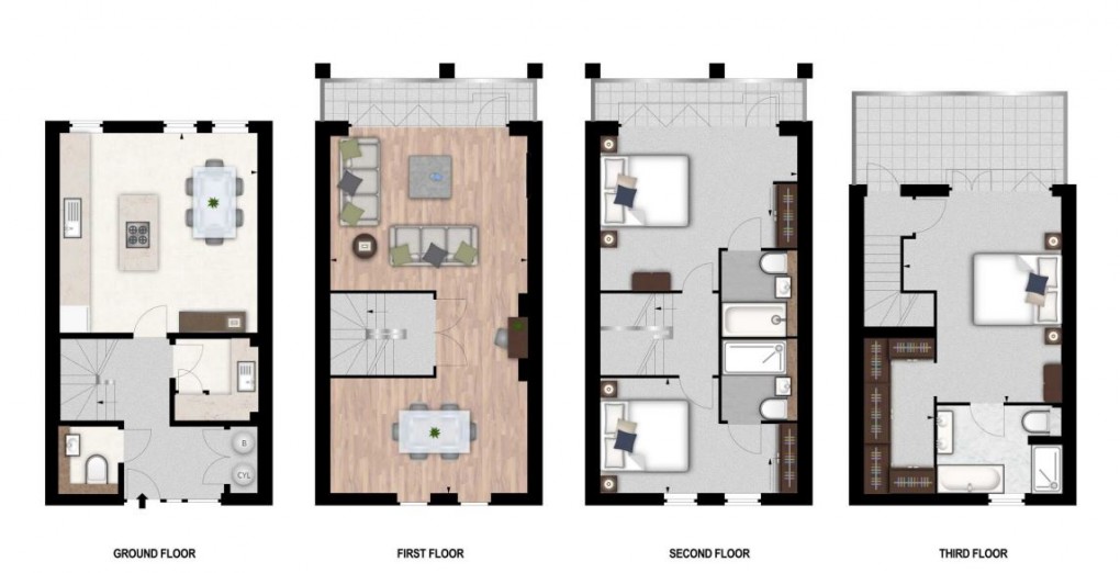 Floorplan for Rainville Road, Hammersmith, London