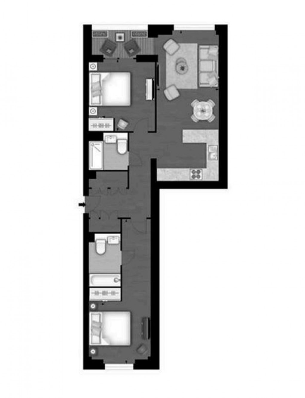 Floorplan for Battersea, London