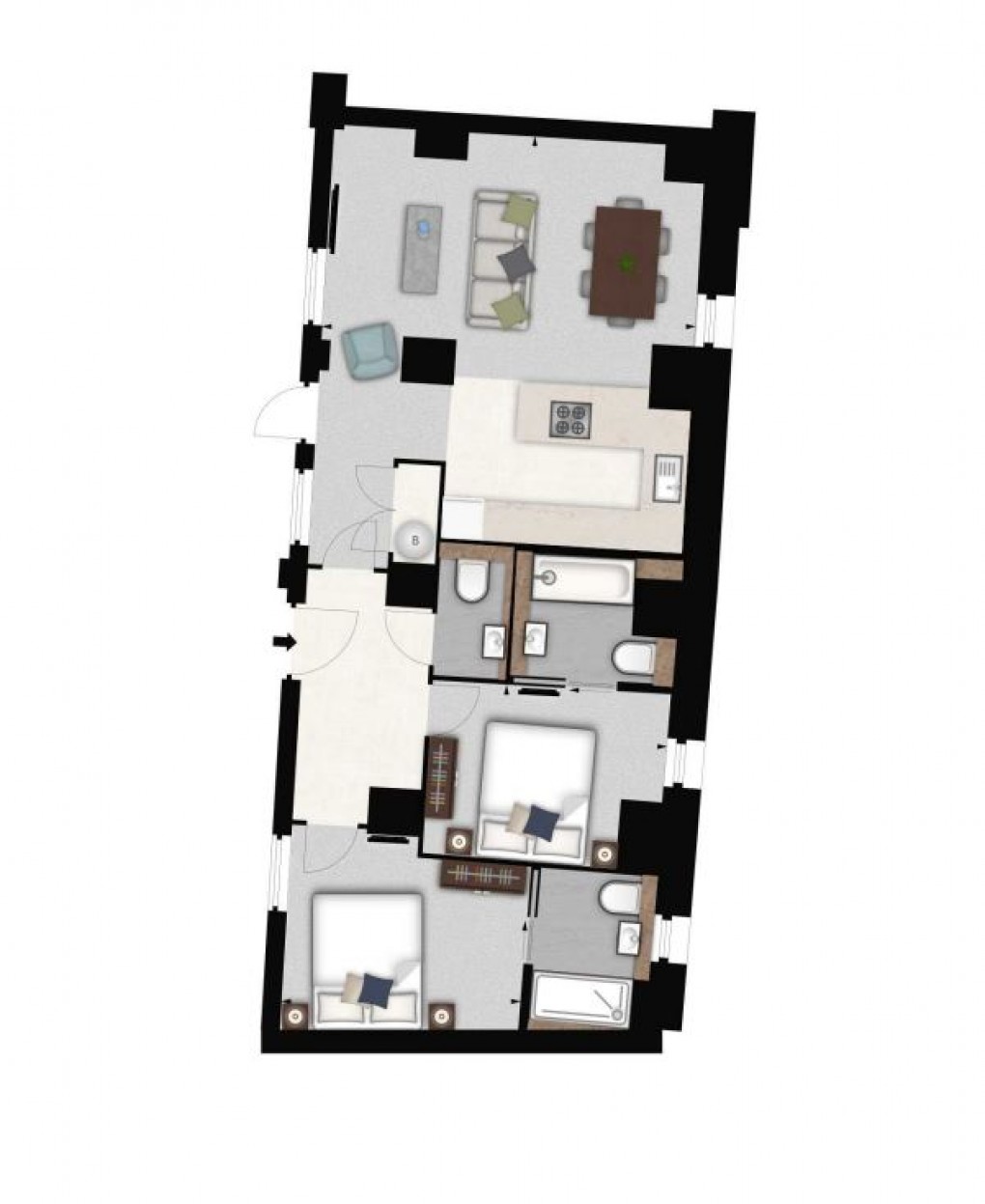 Floorplan for Hammersmith, London